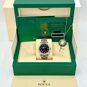NEW 2025 Rolex Explorer  124270 Stainless Steel Black Dial